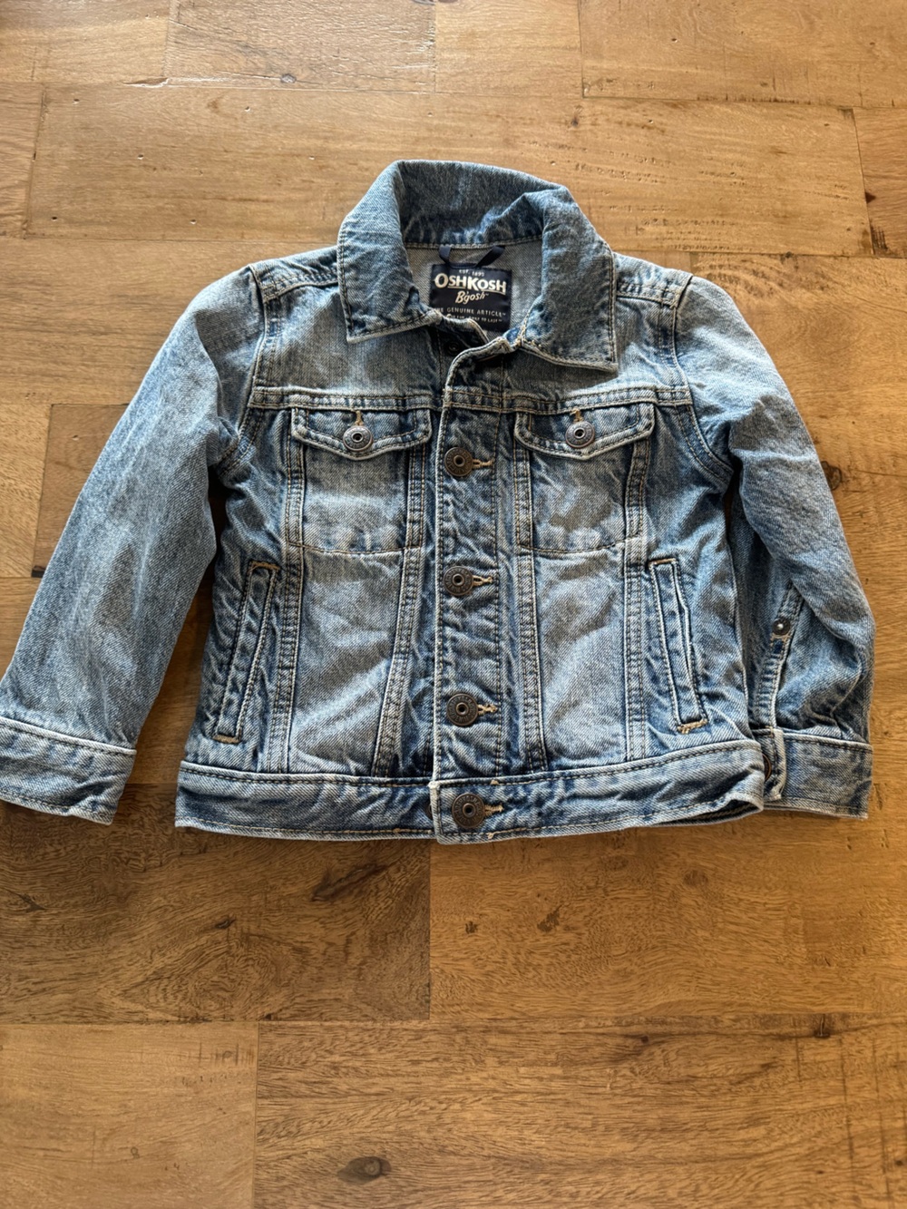 OshKosh B'gosh Light Blue Denim Jacket for Kids size 2 T classic unisex